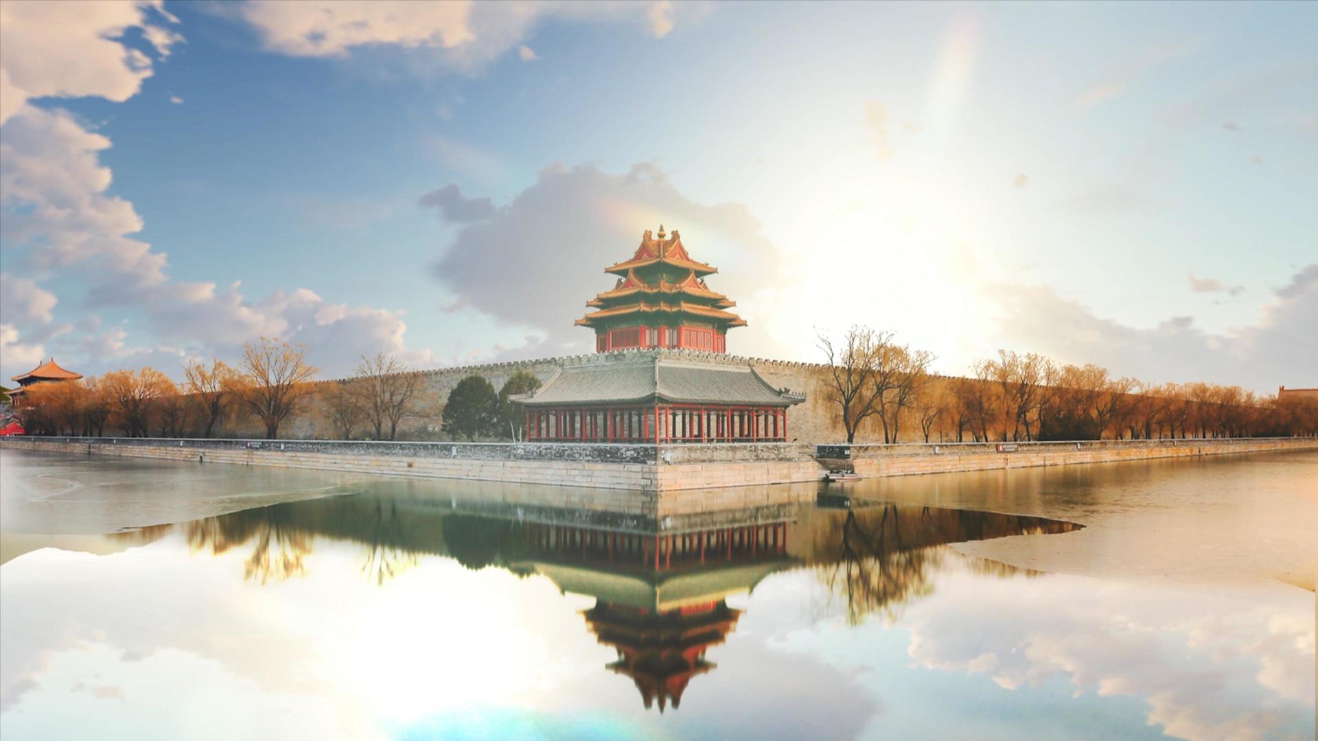 北京角楼风景视频视频的预览图
