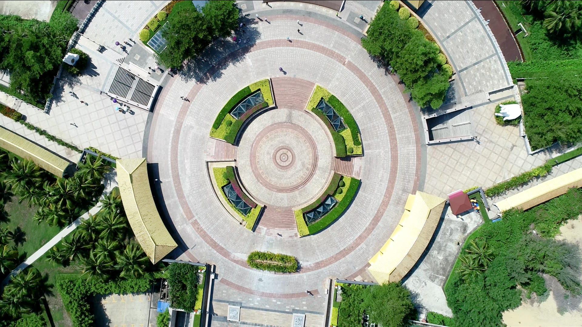 三亚南山文化旅游区中心广场4K视频的预览图