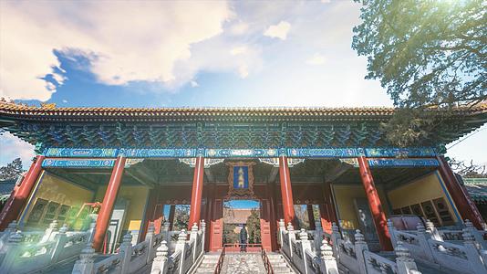 北京孔庙风景视频视频的预览图