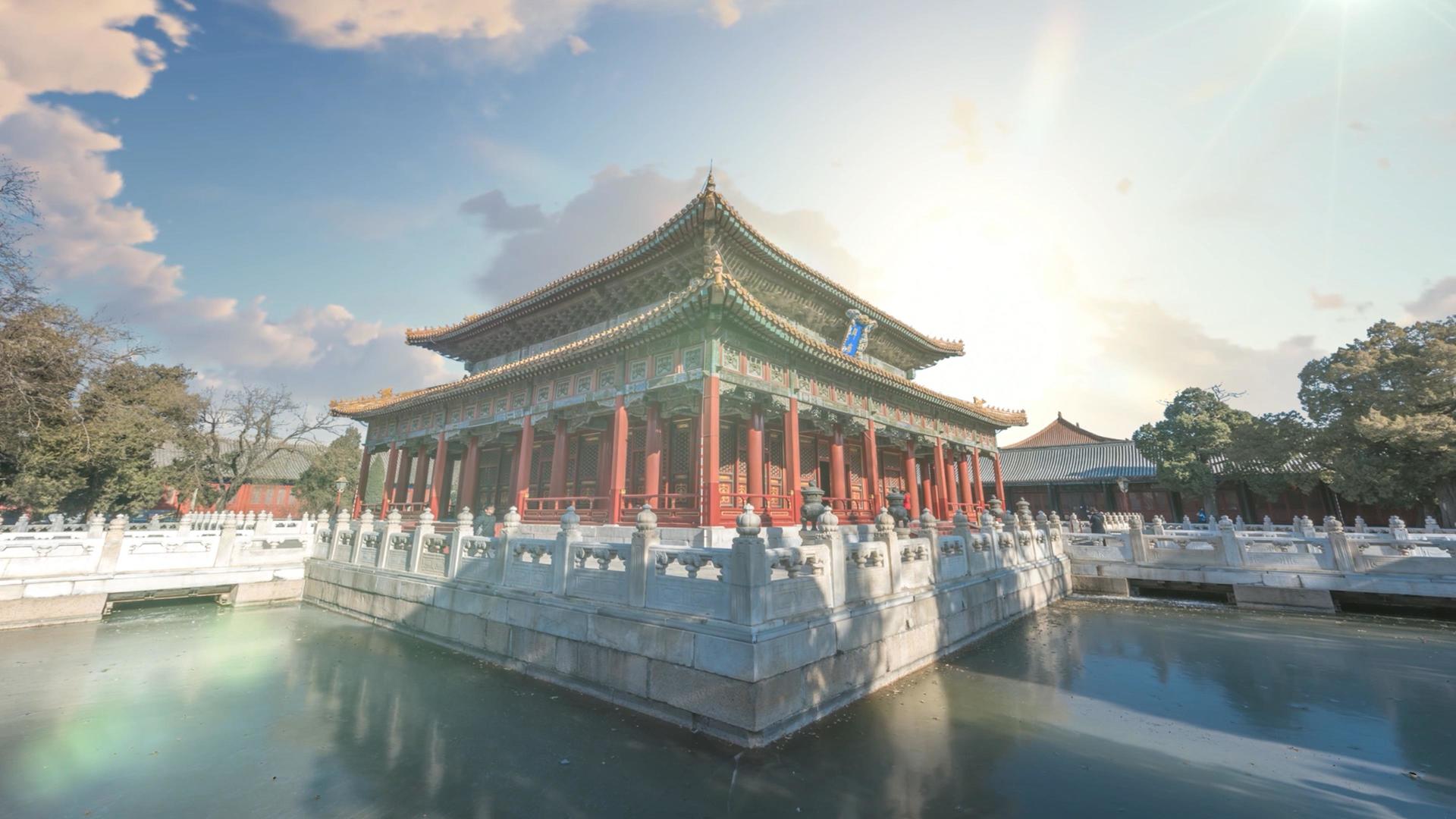 北京国子监风景视频视频的预览图