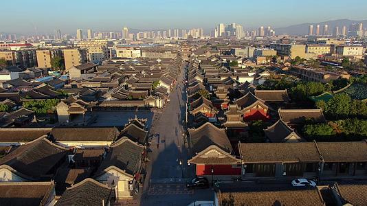 大同老城旅游景点仿古街航拍视频视频的预览图