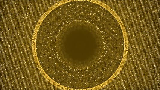 4K金色粒子光圈背景视频的预览图