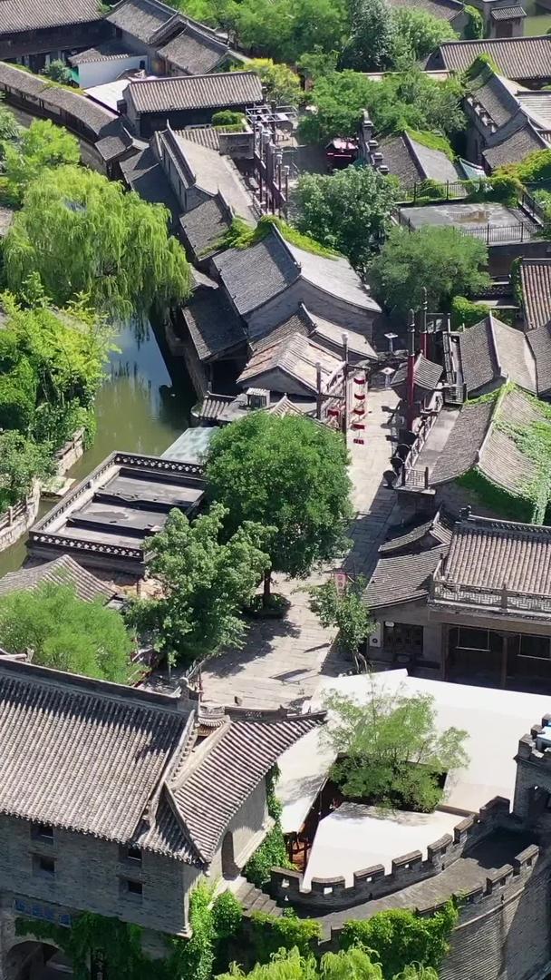 北京古北水镇航拍视频视频的预览图