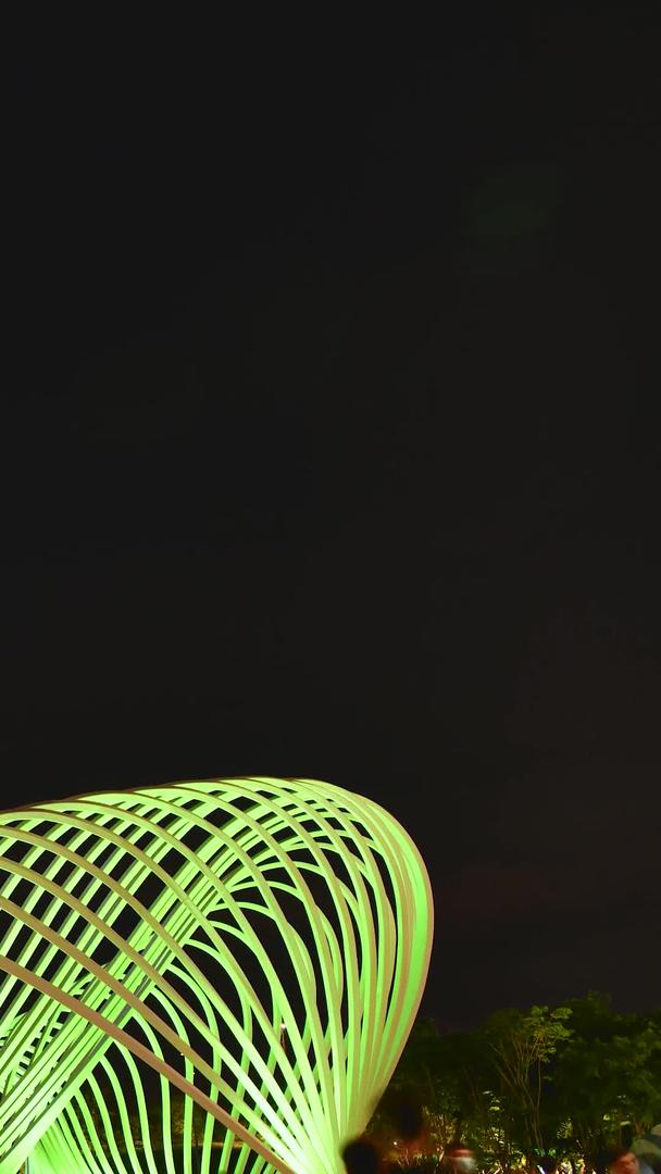 深圳湾区之光摩天轮夜景视频的预览图