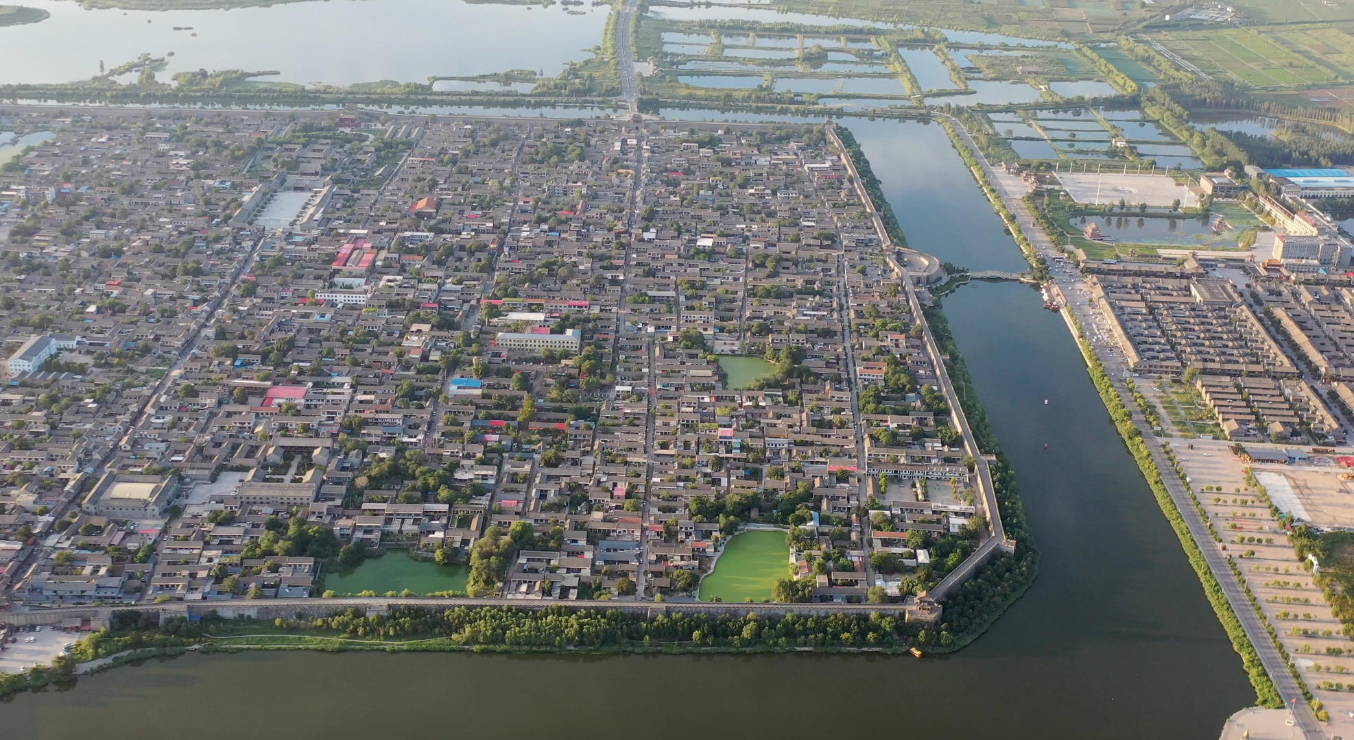河北邯郸广府古城全景4K视频视频的预览图