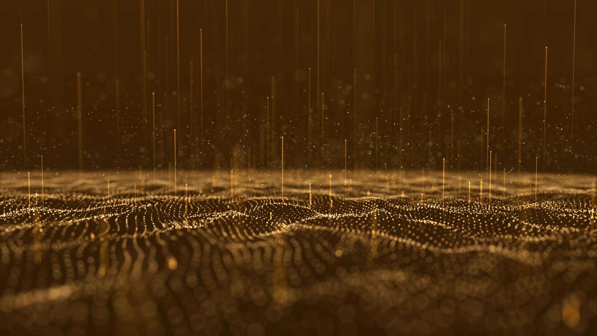 4K金色震撼年会粒子颁奖背景视频的预览图
