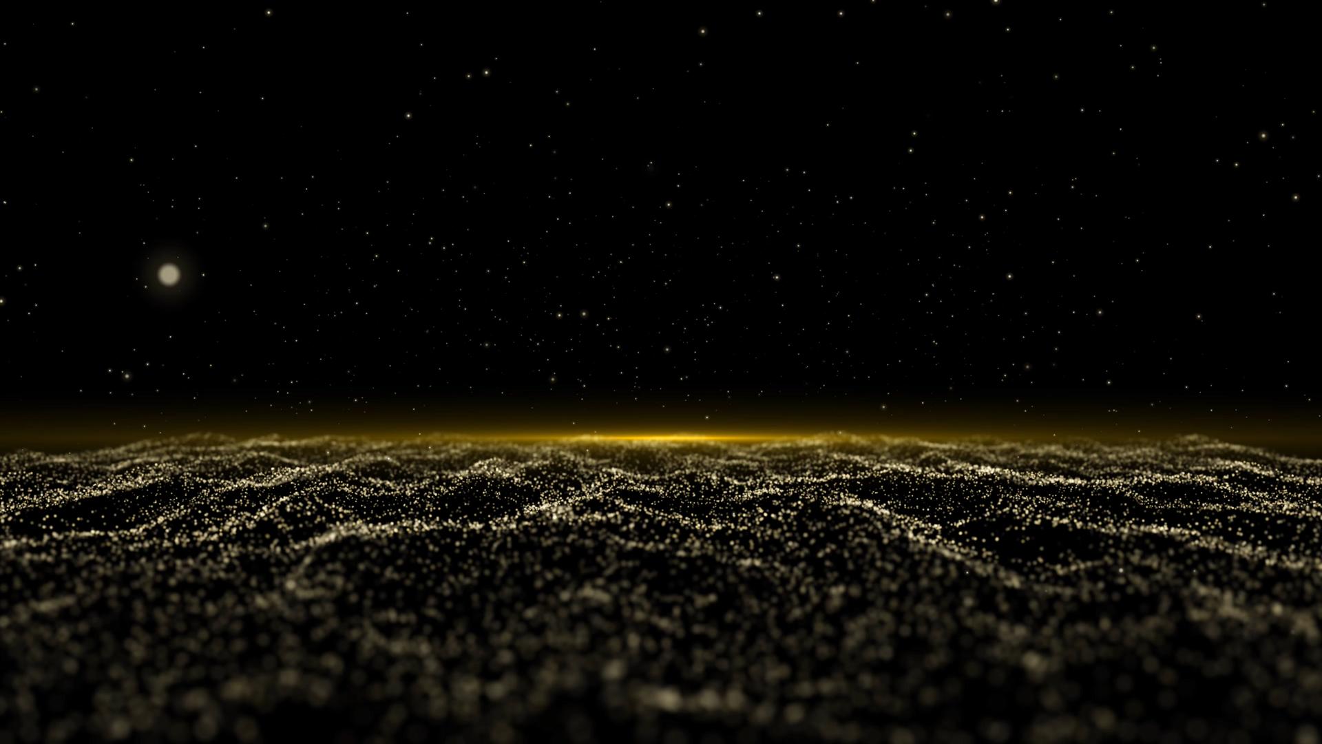 4K唯美金色粒子背景视频的预览图