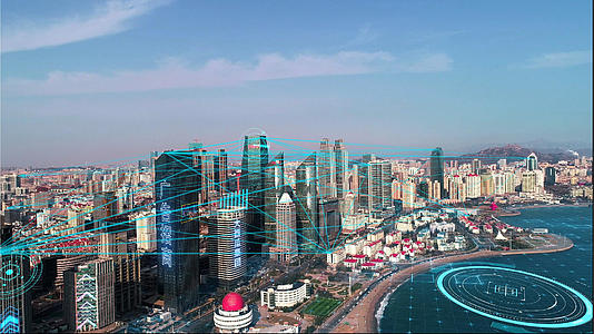 4K科技城市宣传实景结合AE模板视频的预览图