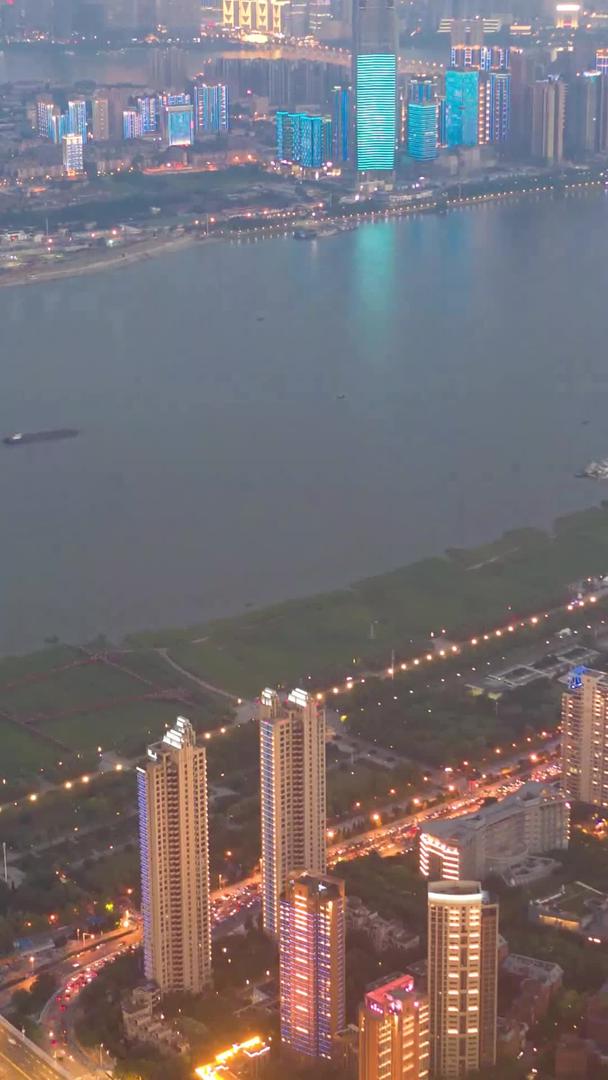 武汉长江两岸都市延时视频视频的预览图