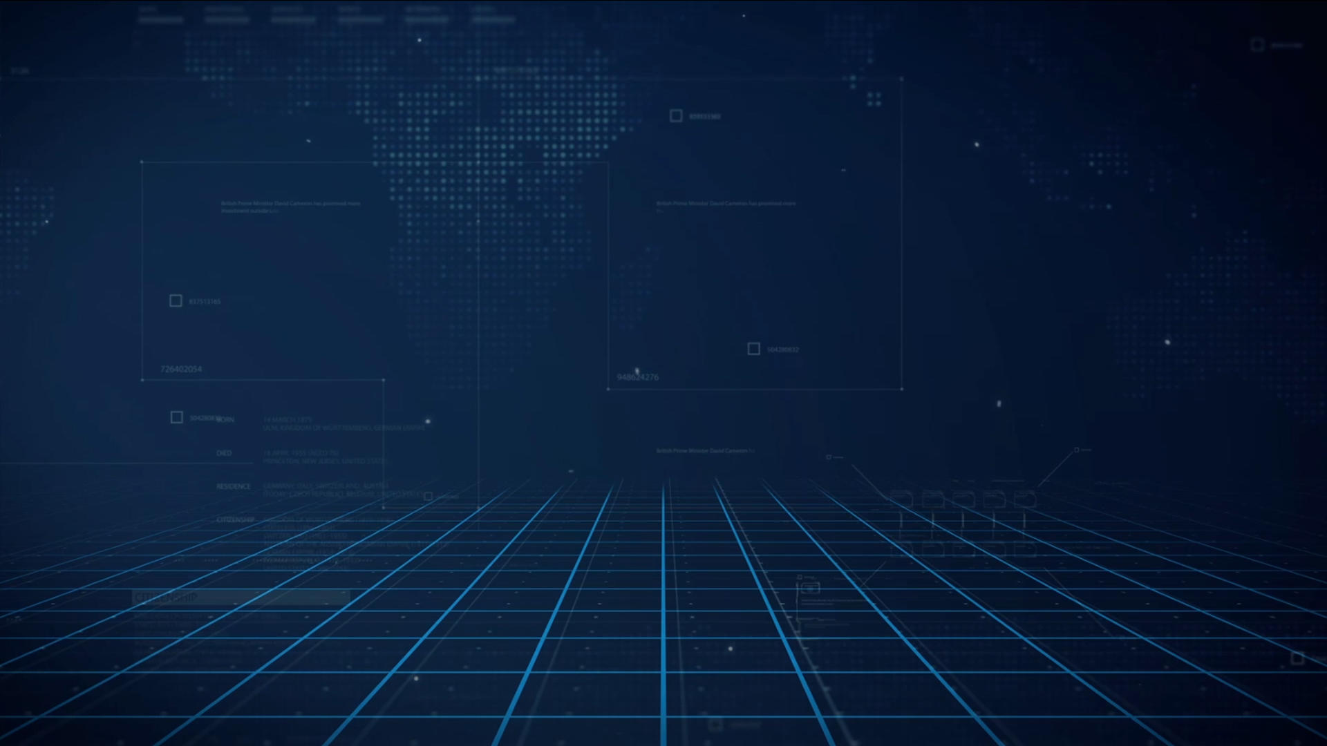 蓝色科技三维合成背景视频的预览图