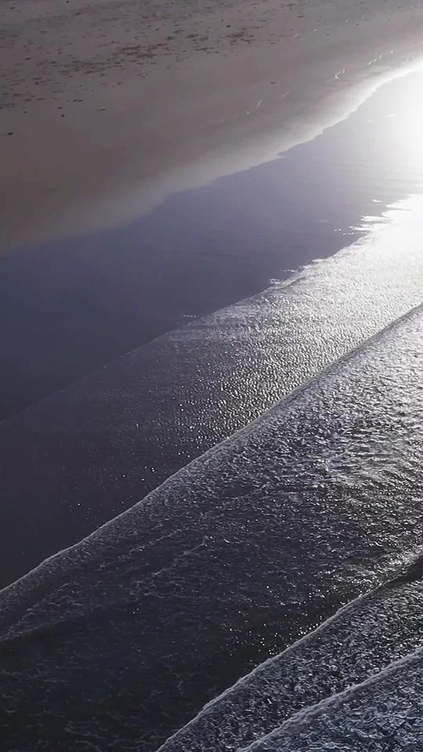 落日海浪特写镜头落日海拍视频的预览图