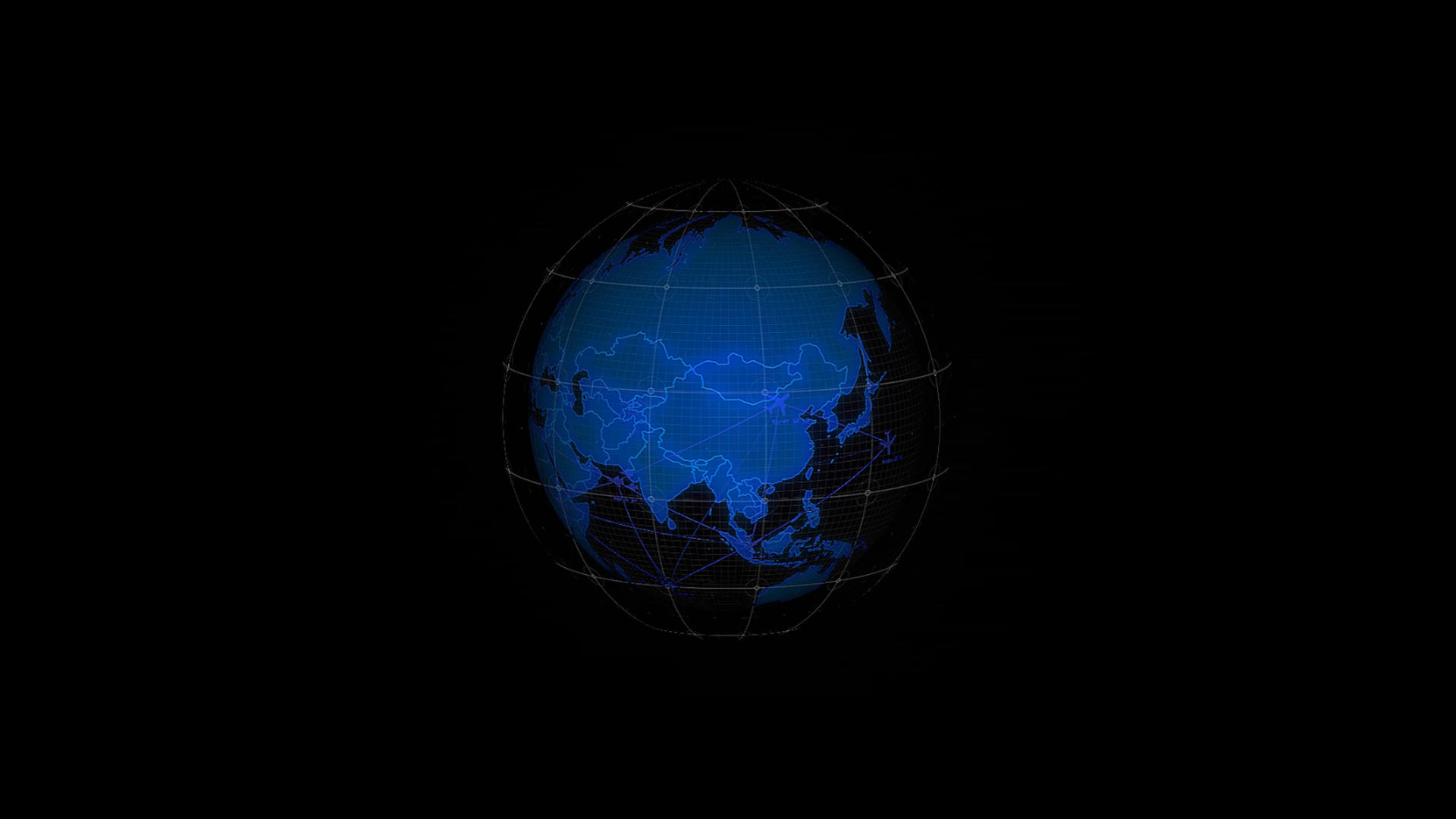 科技地球元素动画带透明度通道视频的预览图