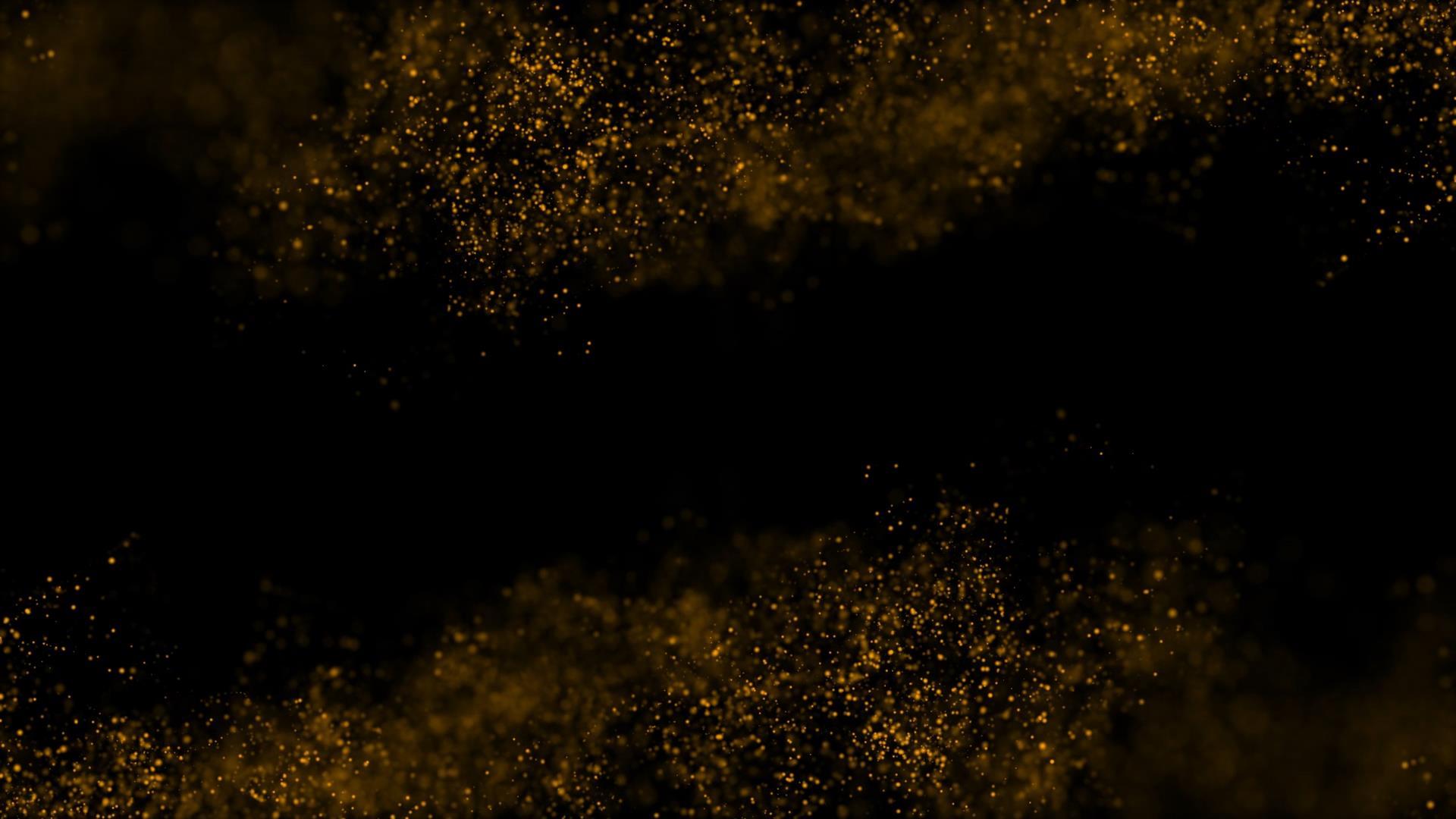 金色大气动态粒子透明背景边框相框视频元素视频的预览图