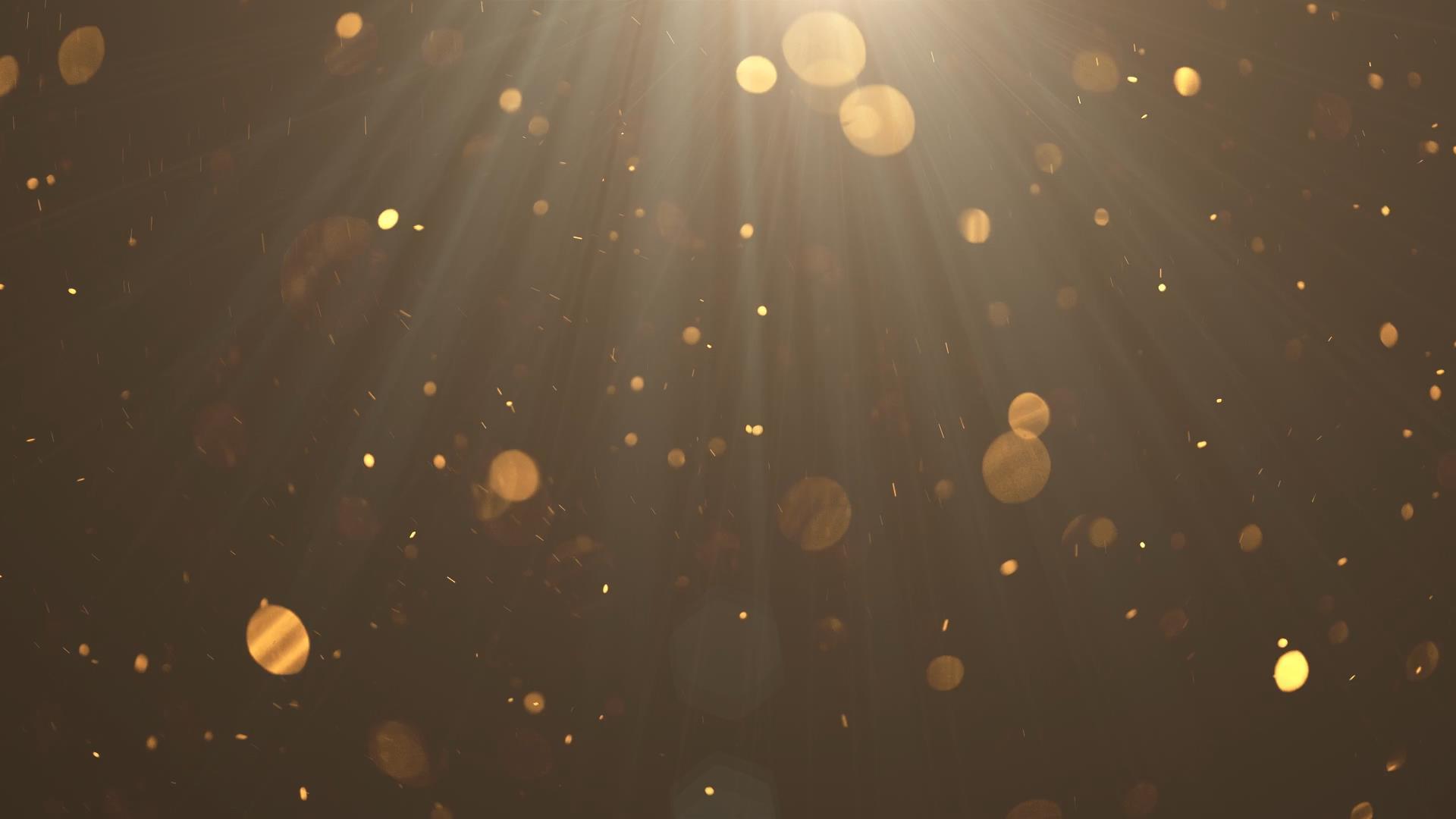 金色粒子光效背景视频素材视频的预览图