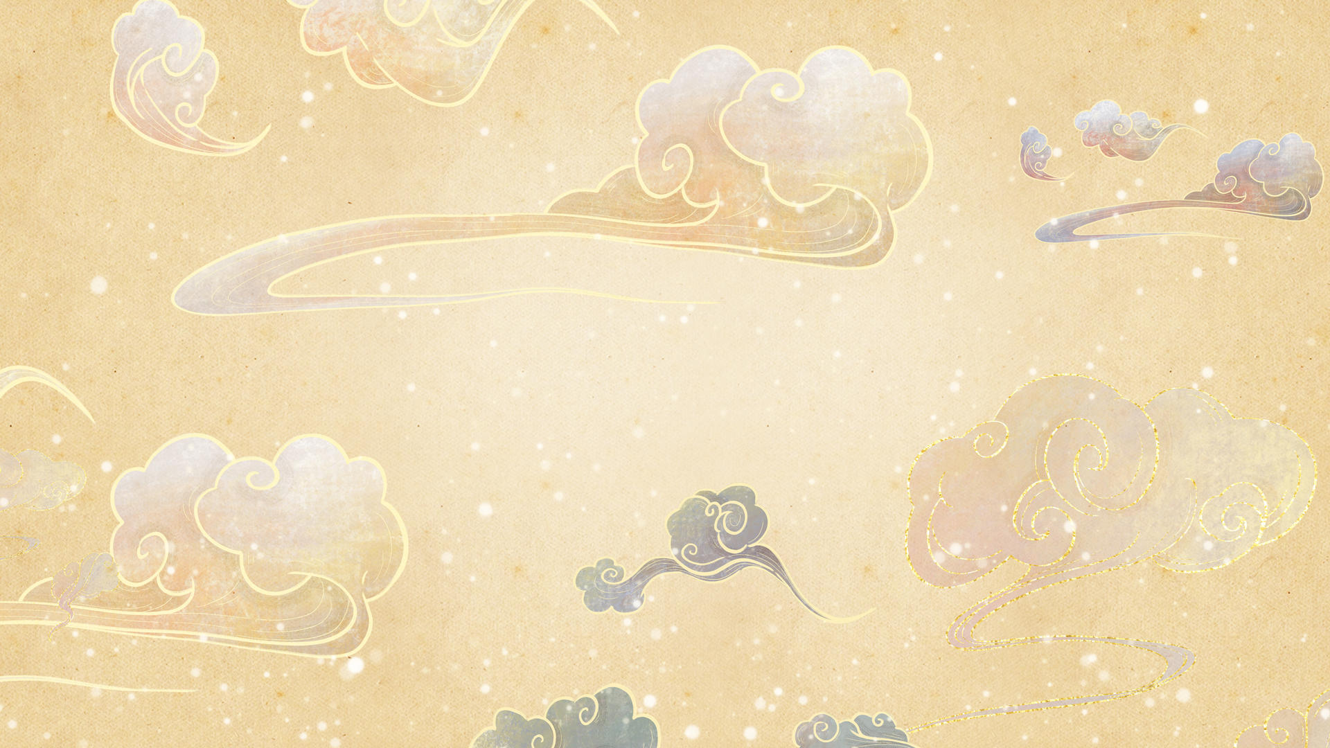 4K美丽大气中国风创意淡雅敦煌风动态背景视频视频的预览图