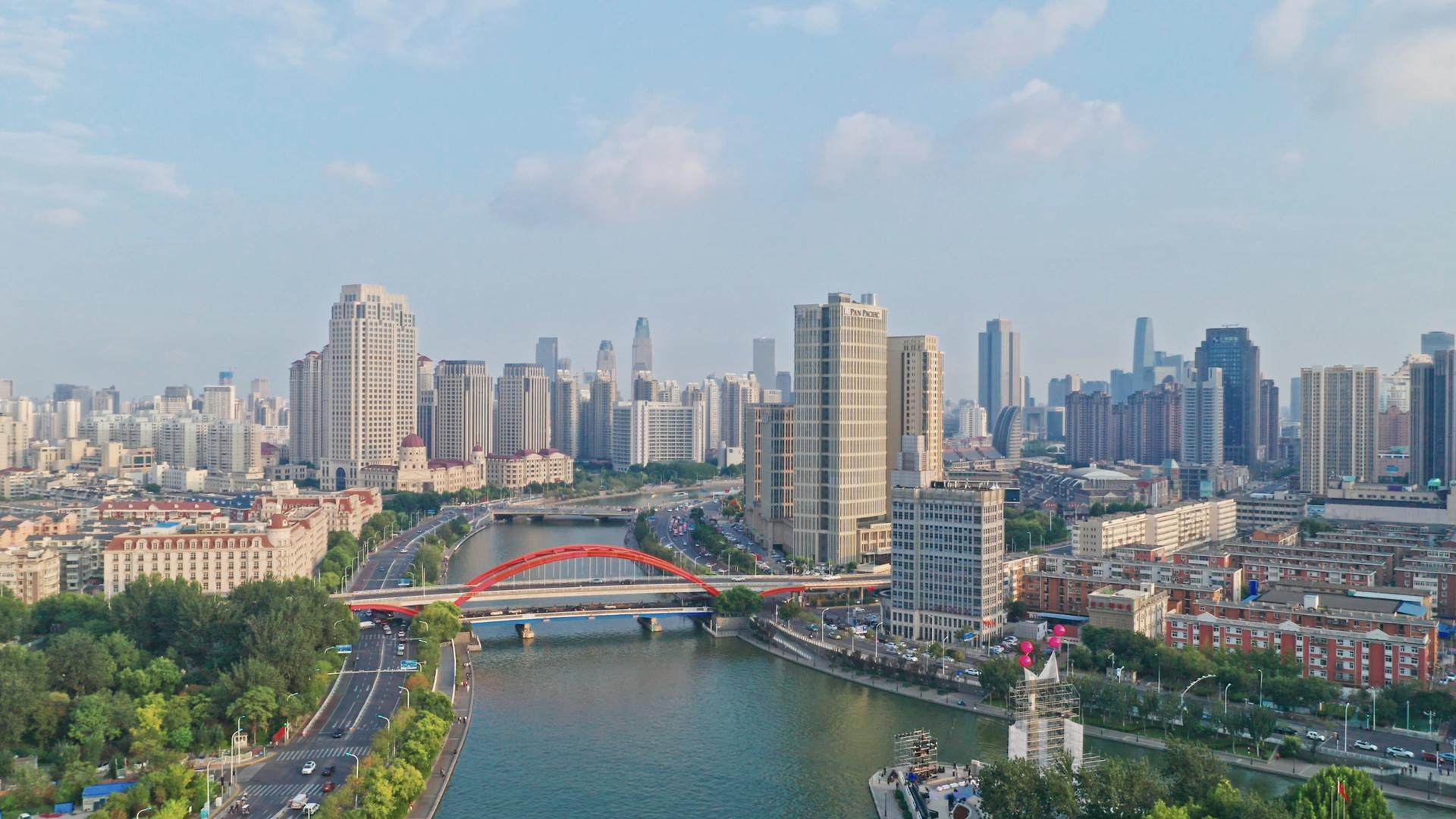 天津海河城市天际线视频的预览图