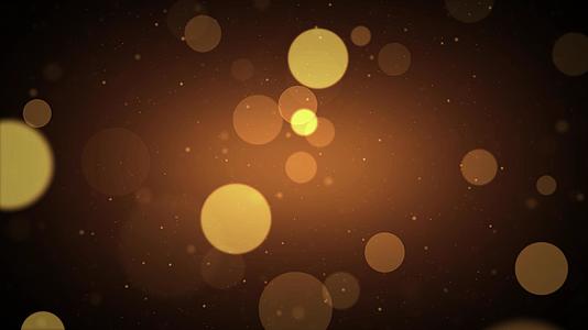 金色动态粒子光斑4K视频元素视频的预览图