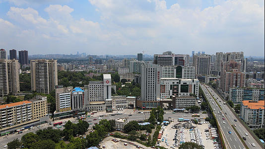 4k高清航拍广东省第二人民医院建筑航拍视频的预览图