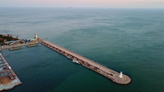 青岛海岸码头航拍视频的预览图