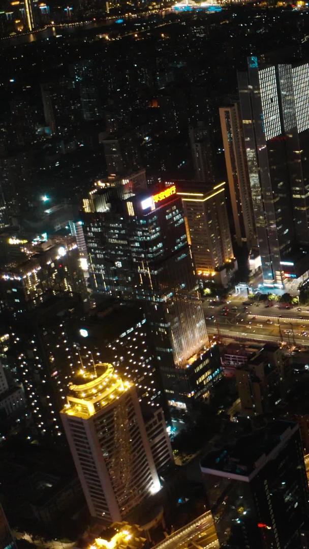 城市交通夜景广州视频的预览图