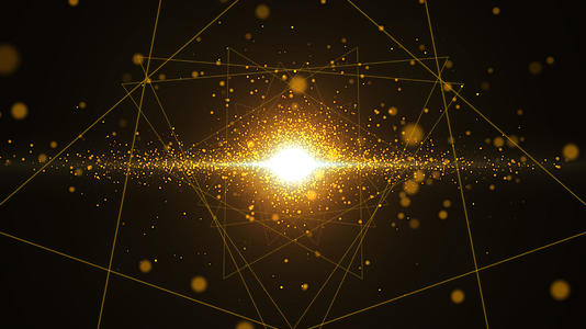 金色星尘粒子背景视频的预览图