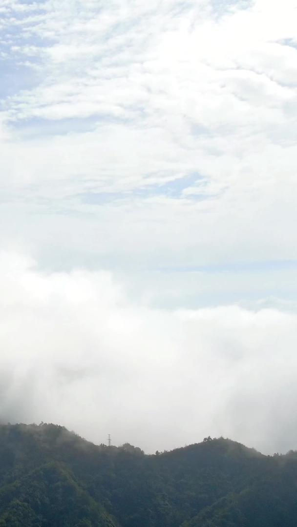 航拍山中的云雾视频的预览图