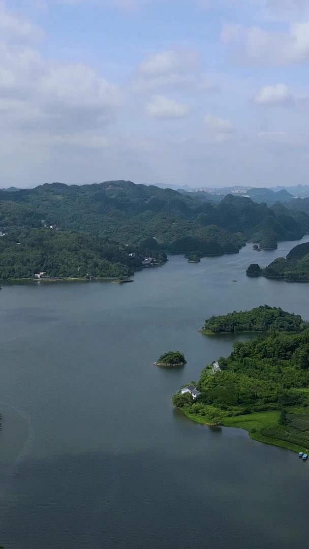 贵州百花园千岛湖风景区航拍视频的预览图
