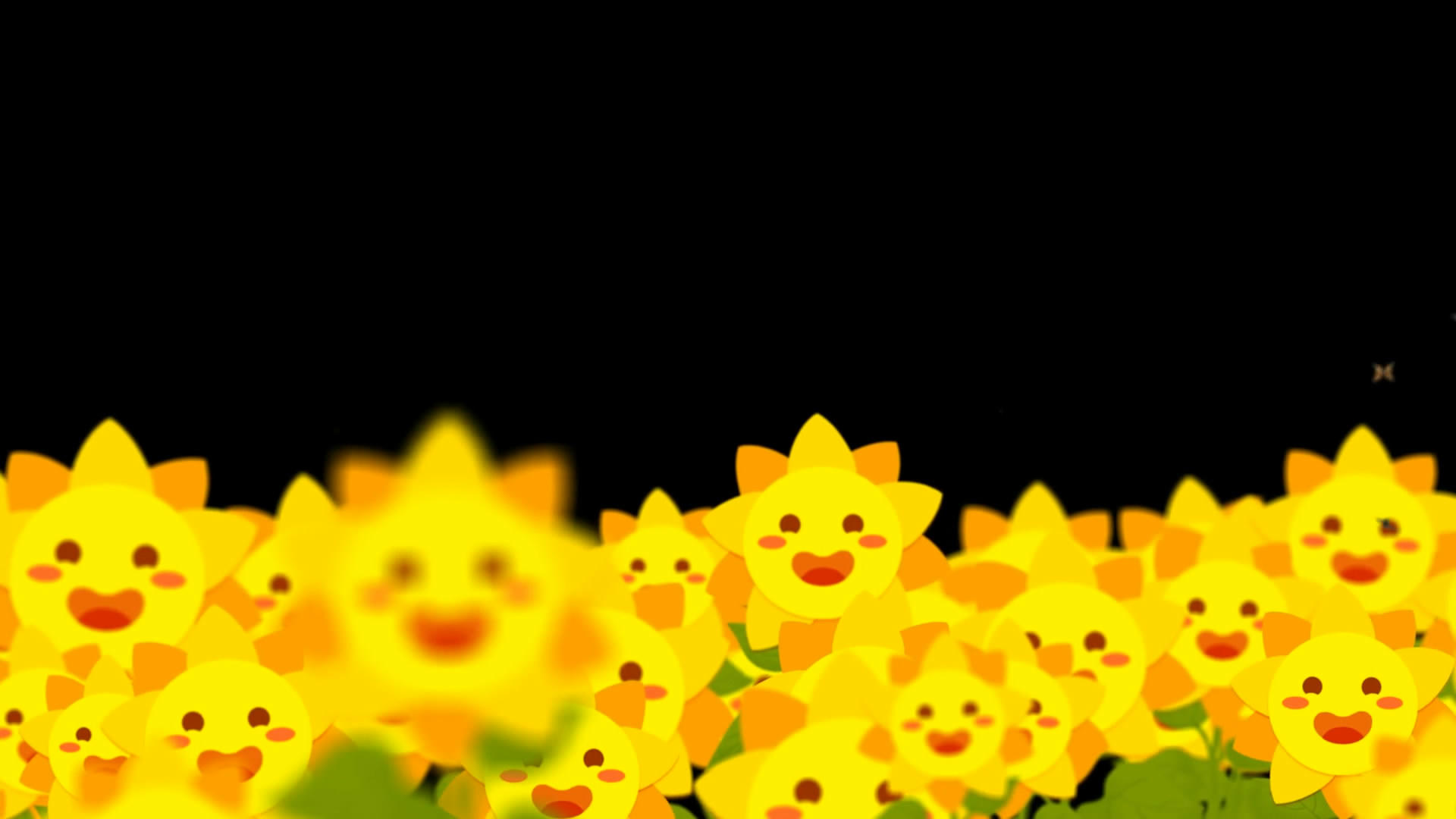 透明通道卡通向日葵向阳花视频素材视频的预览图