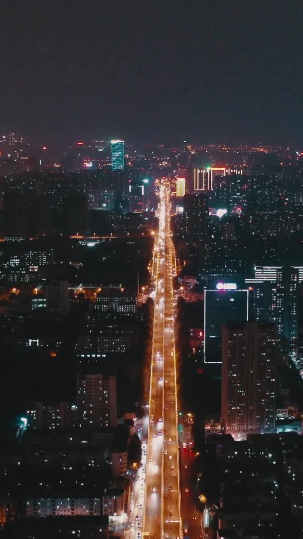 合肥一环路城市夜景航拍视频的预览图