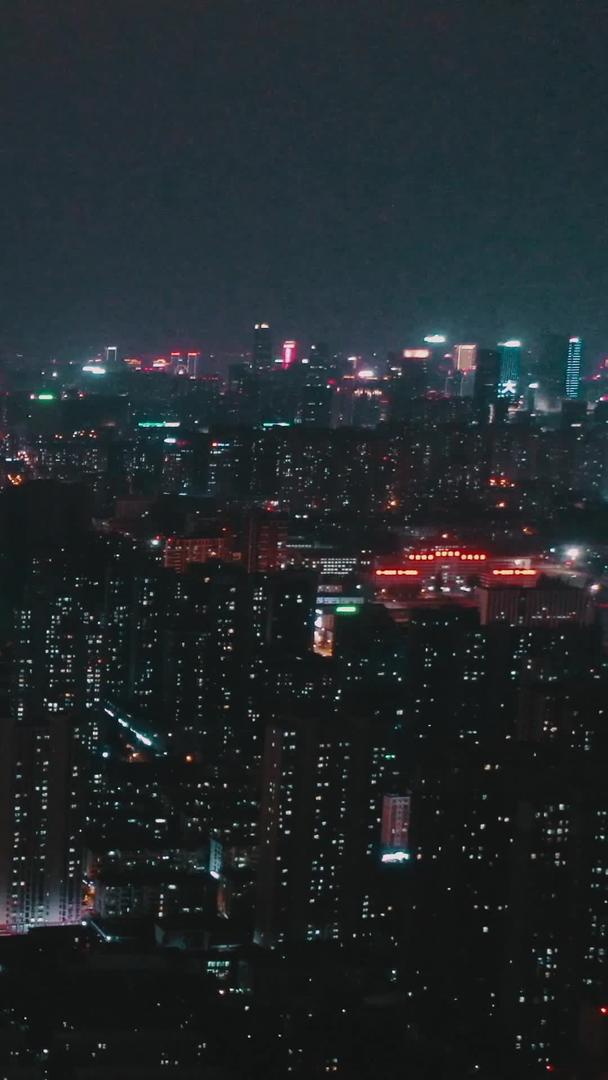 合肥一环路城市夜景航拍视频的预览图