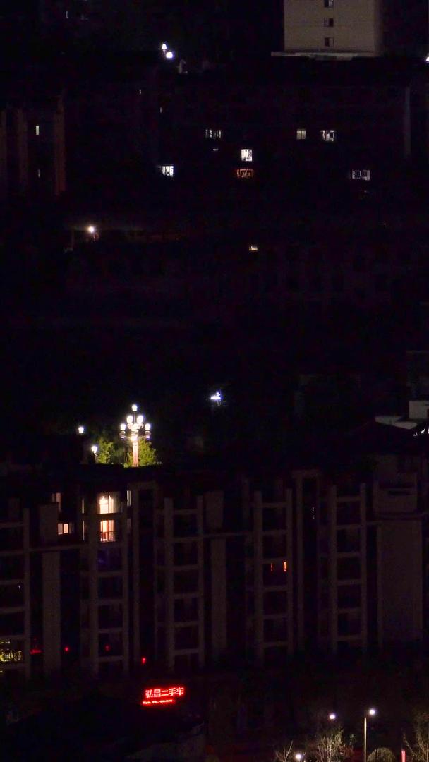 著名的航拍历史城市阆中城市夜景视频的预览图