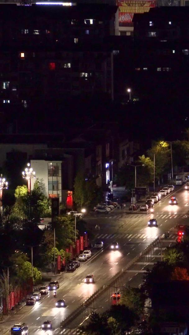 著名的航拍历史城市阆中城市夜景视频的预览图