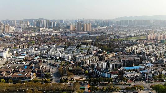 航拍江苏镇江城市建筑风光全景视频视频的预览图
