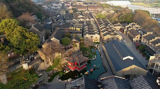 航拍4A镇江著名旅游景点西津渡历史文化街区视频合集视频的预览图