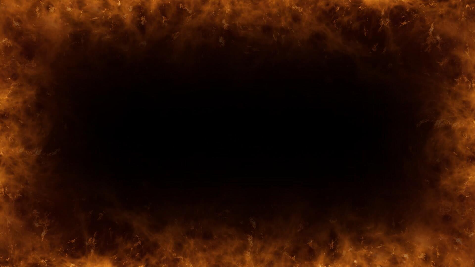 4k火焰燃烧边框视频的预览图