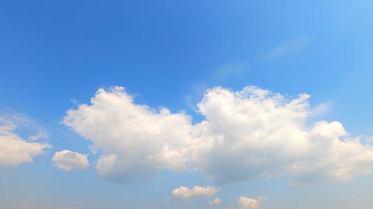 4K实拍蓝天白云天空延时摄影视频的预览图