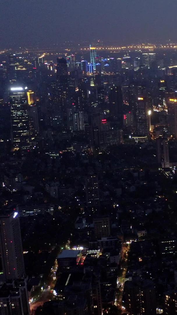 夜景航拍在上海城市视频的预览图