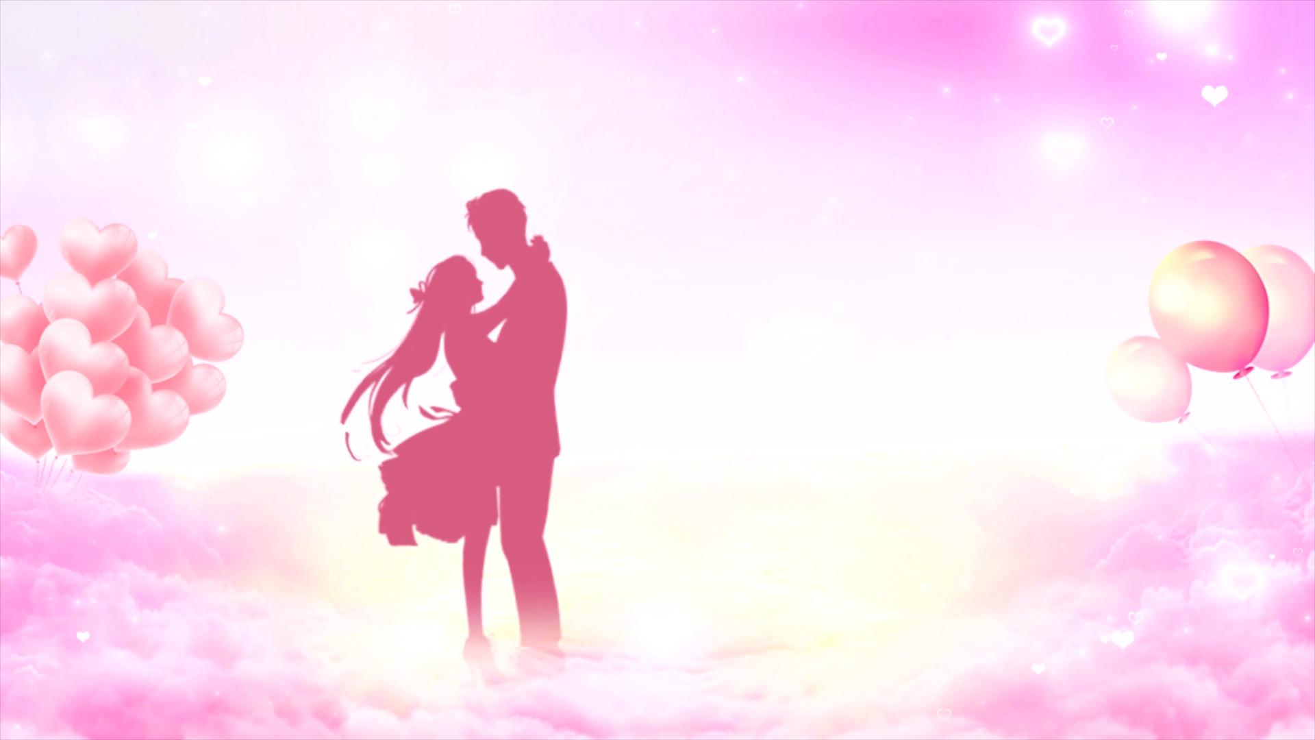 浪漫温馨情人节梦幻云海背景视频视频的预览图