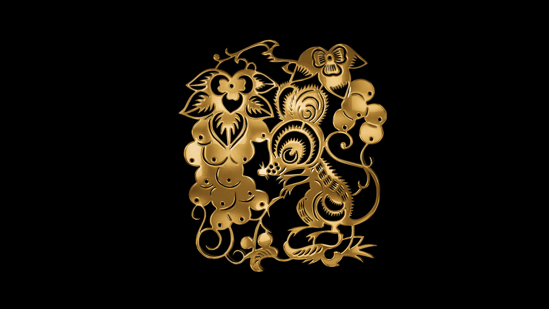 金色十二生肖子鼠视频的预览图