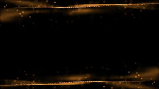 金色大气粒子带通道透明背景视频边框视频的预览图