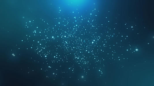 蓝色粒子星空炫酷循环背景视频的预览图