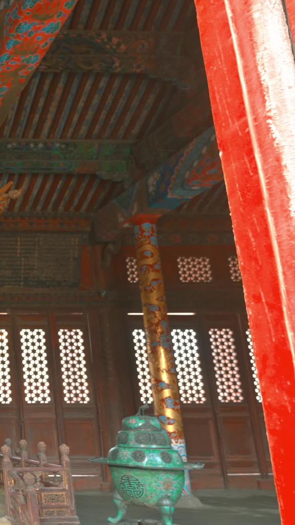 龙椅崇政殿盛京朝廷故宫视频的预览图