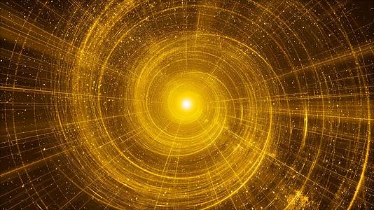 金色4k年会粒子星轨背景视频的预览图