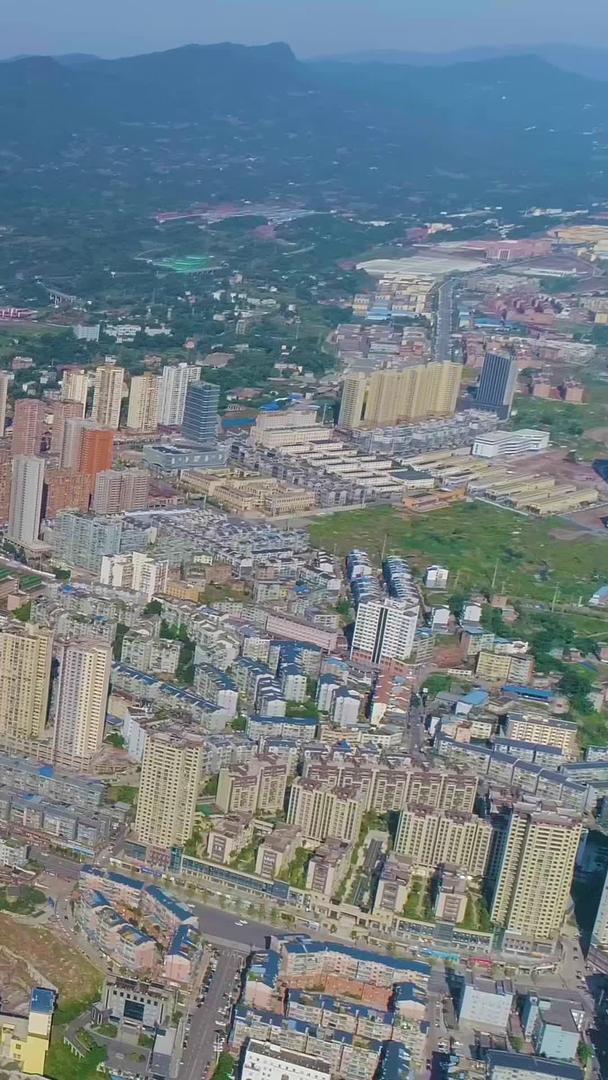 城市天际线贵州赤水市旅游区城市视频的预览图