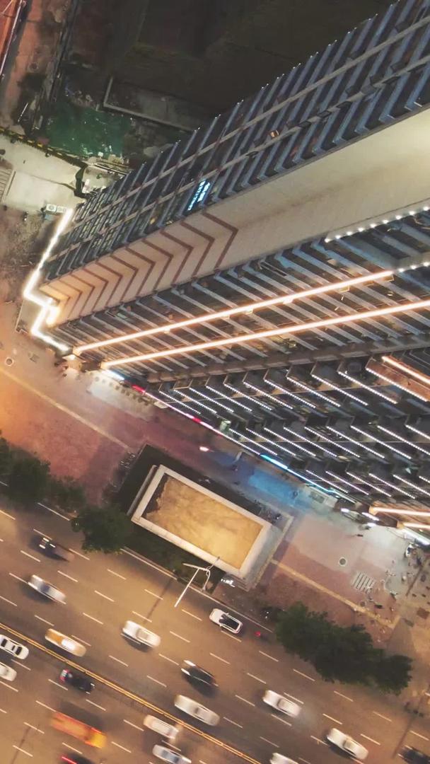 移动延时摄影航拍城市交通素材视频的预览图