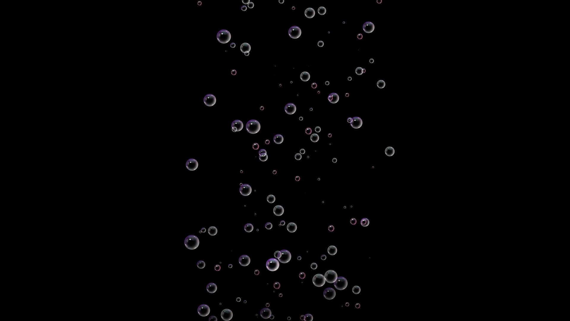 4K透明通道气泡上升素材视频的预览图
