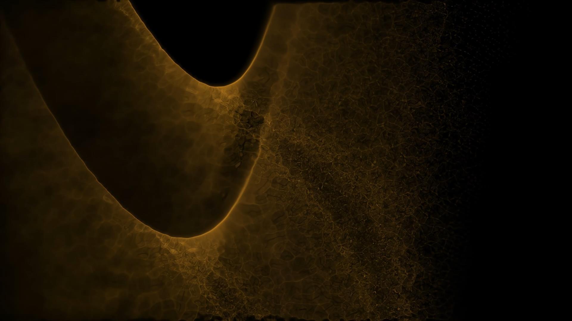 金色大气粒子光效波浪带通道透明背景视频元素视频的预览图