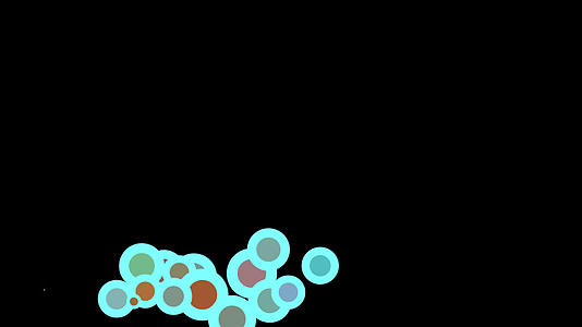 文字标题多彩气泡转场带通道元素视频的预览图