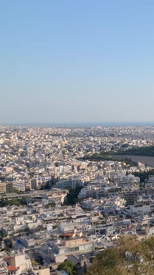 延时视频希腊雅典城市风景视频的预览图