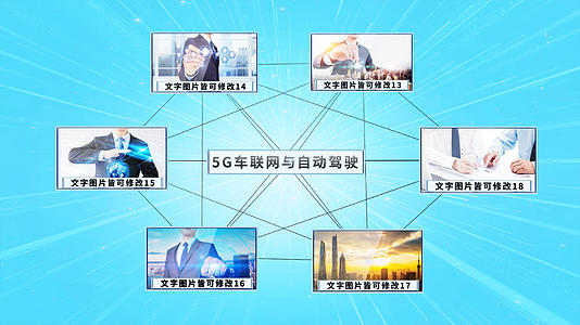 5G科技企业发展连线板块展示AE模板视频的预览图